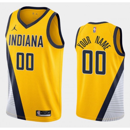 Herren NBA Indiana Pacers Trikot Benutzerdefinierte Jordan Brand 2020-2021 Statement Edition Swingman
